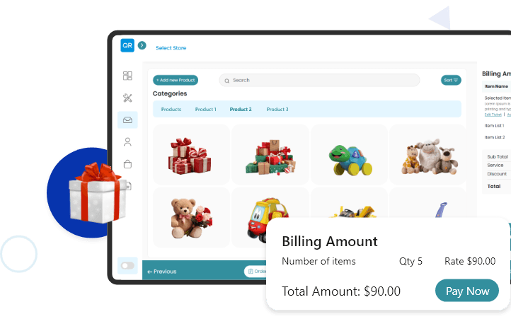 Toys & Gifts point of sale system in use