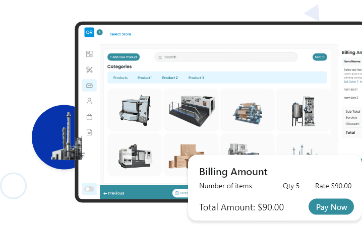 Wholesale & Manufacturing point of sale system in use