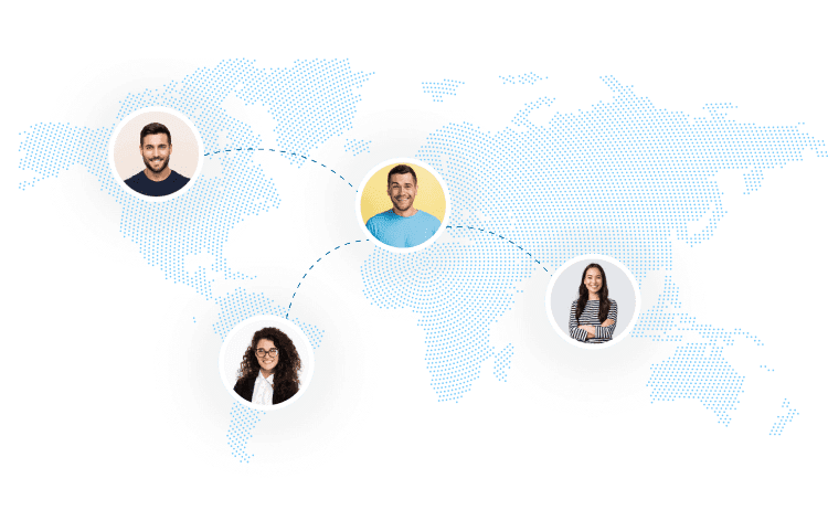 Map showing the regions Fugen Services partners work across
